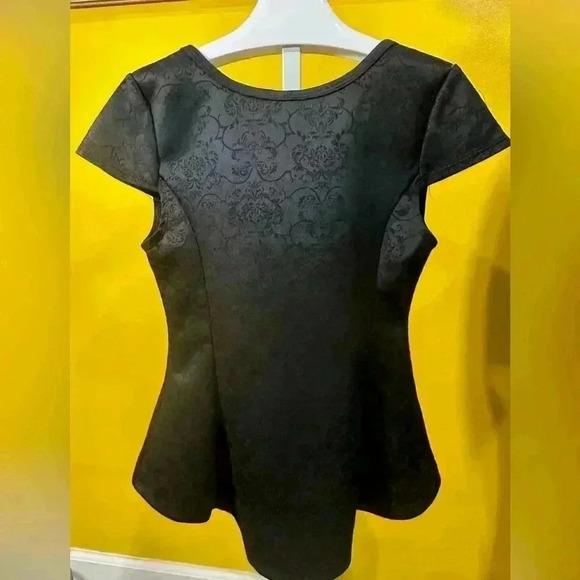 Rue 21 Womens Black Fitted Cap Sleeve Blouse - Picture 2 of 10